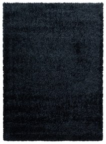 Dywan shaggy poliestrowy Brilliant czarny  140 cm x 200 cm