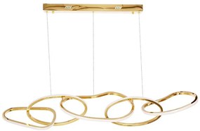 Żyrandol LED na przewodzie ANNELI LED/45W/230V 125 cm złoty