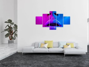 Obraz kolorowych ust (125x70 cm)