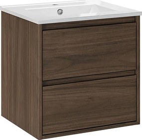 Szafka łazienkowa z umywalką Orzech Villa W7-S62