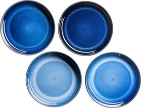 Zestaw płytkich i głębokich talerzy 12 szt. NIARA – niebieski