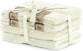 Komplet 6 jasnobeżowych ręczników DecoKing Bamby Ecru