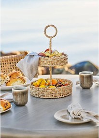 Szarobeżowe kamionkowe filiżanki zestaw 4 szt. 360 ml Viola – House Nordic