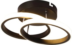 Plafon lampa LED sufitowa okrągła metalowa AT67-2SL-Czarny