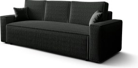 BEDANTE Sofa AMBRO Poso 34 z funkcją spania, antracytowy, sofa z pojemnikiem, skrzynia na pościel, kanapa do salonu, kanapa, sofa, sofa z funkcją spania