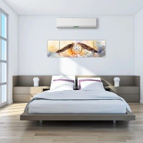 Obraz - Łapacz snów z piórami (170x50 cm)