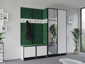 Garderoba EDEN 21 Biały + Zielony