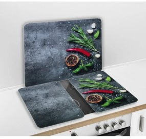 Płyta ochronna na ścianę za kuchenką ze szkła hartowanego 50x56 cm Rosemary – Maximex