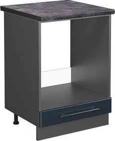 Szafka kuchenna ciemnoniebieski wysoki połysk 60x60x82 fame-line