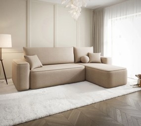 Ciemnobeżowy narożnik rozkładany F9-C58