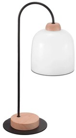 Kolarz A1352.71.Gr - Lampa stołowa NONNA 1xE27/60W/230V dąb/biała/szara