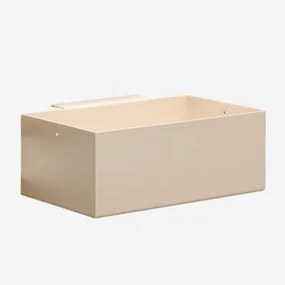 Modułowy Zewnętrzny Kosz Na Przechowywanie Do Kuchni Ze Stali Savona Kremowa Tapioca & 20 X 10 Cm - Sklum