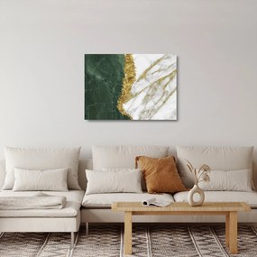 Obraz na szkle - Zielony marmur N⁰1 (70x50 cm)