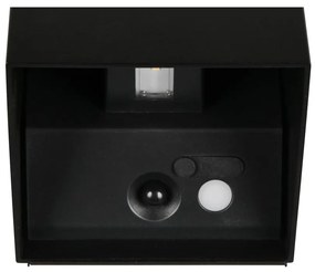 Lampa zewnętrzna ścienna LED z czujnikiem ruchu na USB (wysokość 10 cm) Genie – Trio