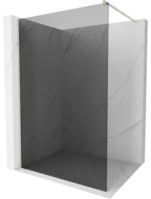Mexen Kioto ścianka prysznicowa Walk-in 110 x 200 cm, grafit 8 mm, nikiel szczotkowany - 800-110-101-97-40