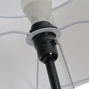 Elegancka Lampa Podłogowa HOMCOM na Statywie, Czarno-Biała