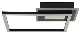 Searchlight 44250BK - ściemnialna lampa sufitowa QUADRATE LED/24W/230V 36x36 cm