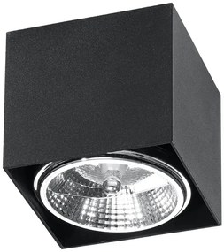 Czarny kwadratowy plafon LED kostka - 6X EX656 G9-B56