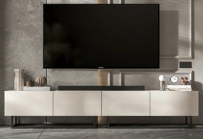 Podwójna szafka RTV Enjoy 240 cm, na płozach, kaszmir mat