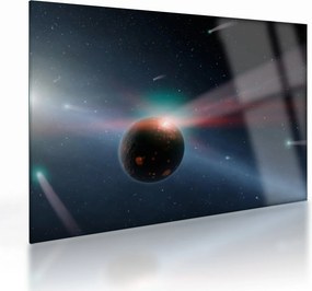 Obraz na szkle - planeta (70x50 cm)