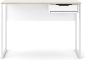 Białe biurko z szufladą Function Plus Small
