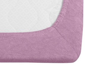 PrzytulneMieszkanie.pl Prześcieradło frotte EXCLUSIVE różowe 90 x 200 cm