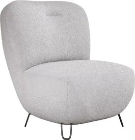 Fotel LUIS skandynawski wolnostojący na metalowych nogach w tkaninie ANTHOLOGY 17