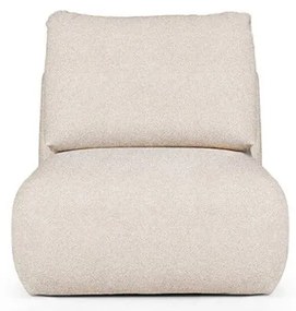 Kremowy fotel z materiału bouclé Mirel – Rodier