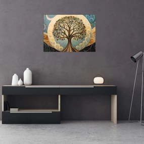 Obraz – Drzewo życia i spirale (70x50 cm)