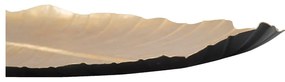 Dekoracja w złotej barwie Mauro Ferretti Leaf, 35,5x23 cm