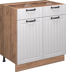 Szafka dolna do kuchni biały domek wiejski 80x51.6x82 fame-line