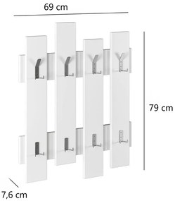 Wieszak ścienny Wave White