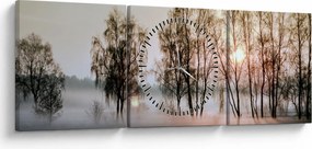 Obraz - Poranna suchość (z zegarem) (90x30 cm)