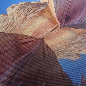 Obraz - Arizona Waves (z zegarem) (90x30 cm)