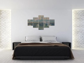 Obraz - Claude Monet, Waterloo Bridge, Gray Day, reprodukcje (125x70 cm)