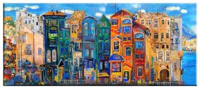 Obraz Tablo Center Colorful Houses, 140x60 cm