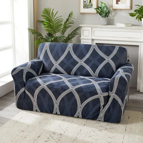 4Home Pokrowiec elastyczny na kanapę Elegant niebieski, 190-230 cm + poszewka na poduszkę gratis, 190-230 cm