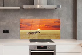 Panel nad Blat Kuchenny Zebra o Zachodzie Słońca