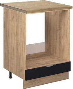 Szafka kuchenna czarne paski 60x60x82 fame-line