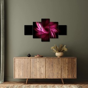 Obraz - różowa abstrakcja (125x70 cm)