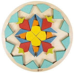 Classic world drewniane kolorowe klocki mandala