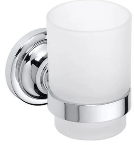 Uchwyt na szczoteczki 7x9,5 cm srebrny