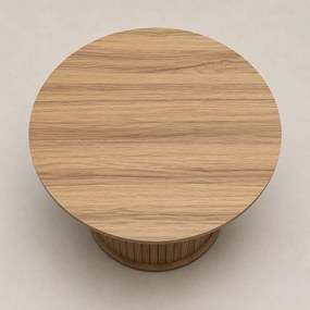 Stolik kawowy ryflowany SCAVA, Ø 70 x 40 cm