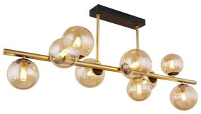 Globo 56135-9D - Lampa sufitowa RIHA 9xG9/3W/230V mosiądz