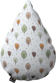 Poduszka Sweet Drop kolor brązowy tkanina wzorzysta