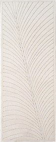 Dywan uniwersalny Nova 3D Liść kremowy 80 cm x 250 cm