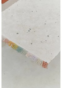 Kremowy bawełniany dywan dziecięcy tkany ręcznie odpowiedni do prania 120x160 cm Stardust – Lorena Canals