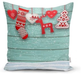 Zestaw 4 świątecznych poszewek na poduszki i bieżnika Minimalist Cushion Covers Winter Wonderland