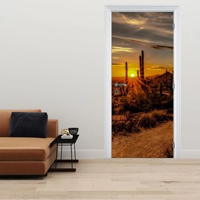 Fototapeta na drzwi - Koniec dnia na pustyni w Arizonie (95x205cm)