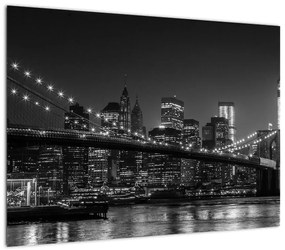 Obraz mostu Brooklyn Bridge w Nowym Jorku (70x50 cm)